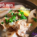 , Canh củ sen nấu sườn