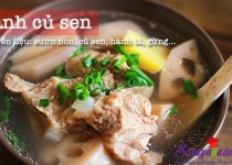Canh củ sen nấu sườn