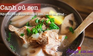 Món ngon cuối tuần, Canh củ sen nấu sườn