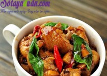 Cánh gà xào húng quế