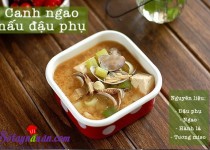 Canh ngao nấu đậu phụ
