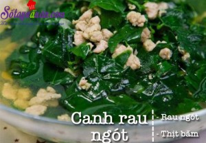 Món ngon cuối tuần, Canh rau ngót nấu thịt