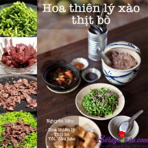 Món ngon cuối tuần, Hoa thiên lý xào thịt bò