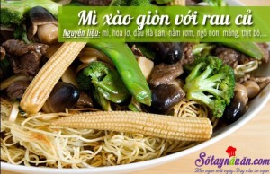Món ngon cuối tuần, Mỳ xào giòn rau củ