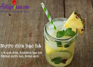 Khai vị tráng miệng, Nước dứa bạc hà