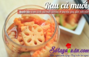 Khai vị tráng miệng, Rau củ muối kiểu kim chi