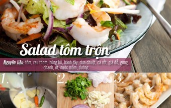 Món salad, Salad tôm trộn