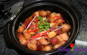 Món ngon cuối tuần, Thịt ba chỉ mặn ngọt