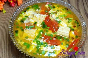 Món ngon cuối tuần, đậu phụ nấu trứng