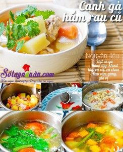 Món ngon cuối tuần, Canh gà hầm rau củ