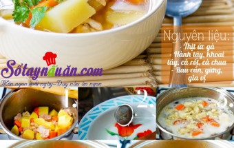 gia vị, Canh gà hầm rau củ