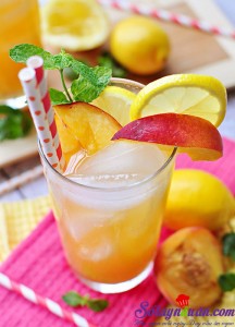 Đồ uống, Siro đào pha trà cực ngon