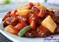 Thịt rán giòn sốt dứa
