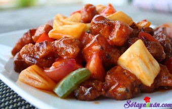 Nấu ăn món ngon mỗi ngày với Sốt cà chua, Thịt rán giòn sốt dứa
