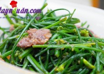 Thịt bò xào hẹ thơm nồng