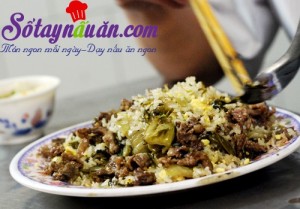 Món rang, Hướng dẫn cách làm cơm rang dưa bò như ngoài nhà hàng