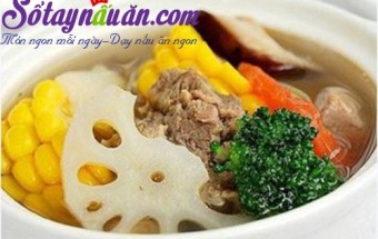 Loại khác, bò hầm củ sen ngô ngọt