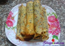 Bánh quế cuộn giòn tan