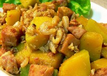 Bí ngô xào tôm tiếp năng lượng cho ngày mới