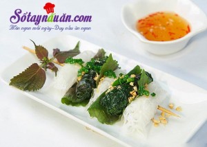 Món nướng, bò nướng lá tía tô 1