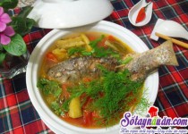 Canh riêu cá cho bữa cơm thơm ngon