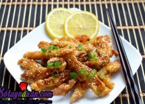 Thịt gà sốt chanh cho bữa ăn thêm ngon miệng