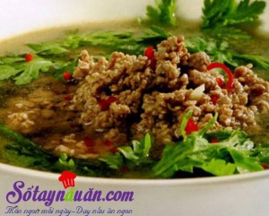 Món ăn Việt Nam, Canh cải cúc nấu thịt