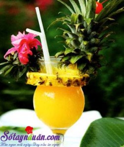 Khai vị tráng miệng, nước ép dứa
