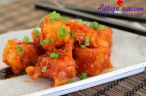 Món ngon cuối tuần, tôm chiên giòn sốt chua ngọt 10