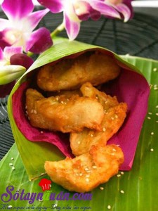 Món ăn Việt Nam, cách làm bánh chuối gừng rán