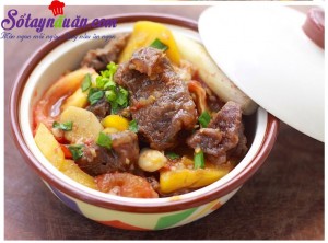 Món ăn Việt Nam, bắp bò kho dứa 4