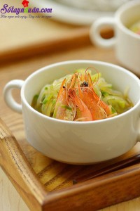 Món ăn Việt Nam, bầu nấu tôm 3