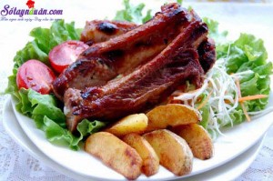 Món nướng, bẹ sườn nướng 3