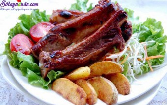 Nấu ăn món ngon mỗi ngày với Bẹ sườn (3 bẹ), bẹ sườn nướng 3