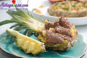Món ăn Việt Nam, bò cuốn trái thơm