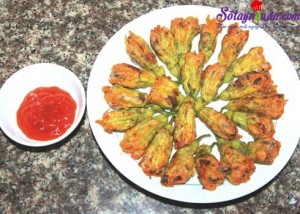 Món ăn miền Nam, bông bí nhồi thịt chiên 6