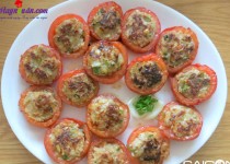 Hướng dẫn nấu món cà chua nhồi thịt heo chiên giòn