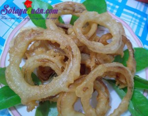Món nhậu, Cách làm bim bim hành tây chiên giòn giòn cực ngon