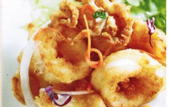 Nấu ăn món ngon mỗi ngày với Bột rán xù, mực rán giòn sốt mật ong