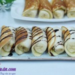 , Pancake cuộn chuối