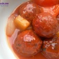 Bí ngòi dồn thịt ngon hấp dẫn, thịt viên sốt chua ngọt 6