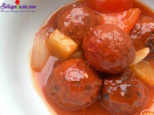 Món ăn Việt Nam, Hướng dẫn cách làm thịt viên sốt chua ngọt đưa cơm