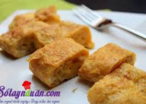 Cách làm Trứng cuộn hành tây chiên bơ
