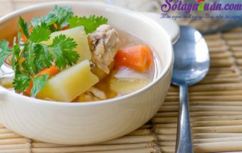 Nấu ăn món ngon mỗi ngày với Hạt nêm, Bí quyết nấu canh khoai tây với sườn ngon đúng điệu