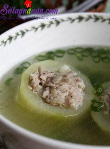 Món ăn miền Nam, canh bí đao nhồi thịt 9