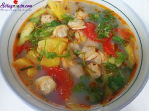 Món ngon mỗi ngày, Cách làm canh ngao nấu dứa giá đỗ sả chua ngọt siêu ngon