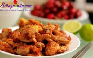 Món nhậu, Bí quyết làm thịt gà chiên xốt tương gừng ngon giòn rụm
