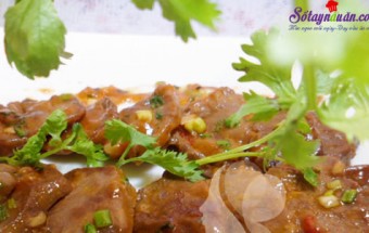 Nấu ăn món ngon mỗi ngày với Rau mùi, cách làm lưỡi xào chua ngọt 9