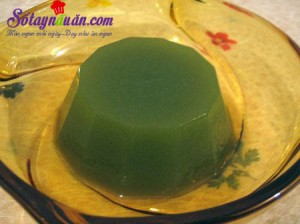 Khai vị tráng miệng, Cách làm thạch sữa chua trà xanh thơm ngon đẹp mắt