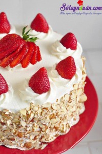 Khai vị tráng miệng, Hướng dẫn cách làm bánh gato dâu tây ngọt ngào đón Valentine